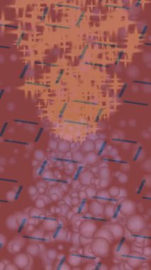 Benzersiz dijital animasyon tarzı grafikleri olan yaratıcı ortam tasarımı için yenilikçi hareket dokusu