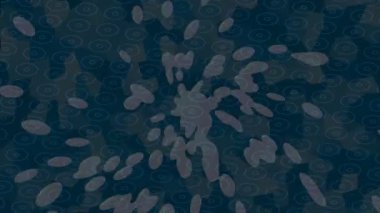 Benzersiz dijital animasyon tarzı grafikleri olan yaratıcı ortam tasarımı için yenilikçi hareket dokusu