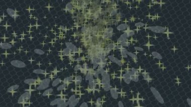 Benzersiz dijital animasyon tarzı grafikleri olan yaratıcı ortam tasarımı için yenilikçi hareket dokusu