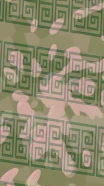 Soyut hareket desenli fütüristik video üretimi için dinamik dijital arkaplan