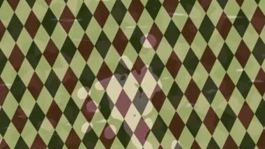 Benzersiz dijital animasyon tarzı grafikleri olan yaratıcı ortam tasarımı için yenilikçi hareket dokusu