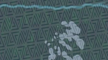 Soyut hareket desenli fütüristik video üretimi için dinamik dijital arkaplan