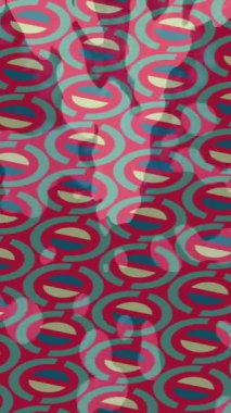 Soyut hareket desenli fütüristik video üretimi için dinamik dijital arkaplan