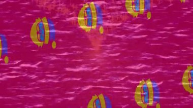 Estetik doku arkaplan tasarımı renkli hareket grafikleri ile moda film giriş profosyoneli