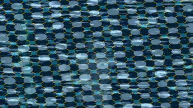 Benzersiz dijital animasyon tarzı grafikleri olan yaratıcı ortam tasarımı için yenilikçi hareket dokusu