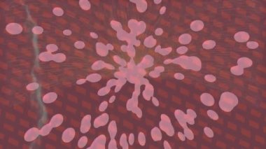 Benzersiz dijital animasyon tarzı grafikleri olan yaratıcı ortam tasarımı için yenilikçi hareket dokusu