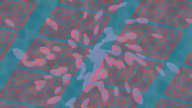 Soyut hareket desenli fütüristik video üretimi için dinamik dijital arkaplan