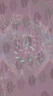 Benzersiz hareket grafikleri tasarım sanatına sahip yaratıcı film üretimi için özet bir arkaplan