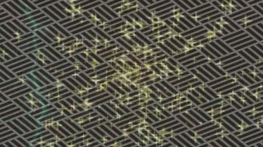 Soyut hareket desenli fütüristik video üretimi için dinamik dijital arkaplan