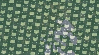 Benzersiz dijital animasyon tarzı grafikleri olan yaratıcı ortam tasarımı için yenilikçi hareket dokusu