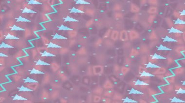 Benzersiz video giriş tasarımı projeleri için detaylı yüzey kalıbı film animasyon stili grafik girişi