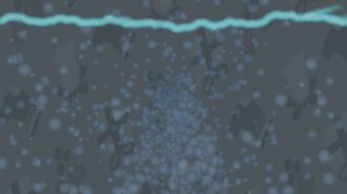 Lüks hareket projeleri için soyut tasarım stili animasyonu olan üst düzey dijital doku