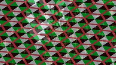 Soyut hareket desenli fütüristik video üretimi için dinamik dijital arkaplan