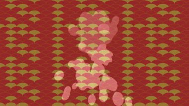 Benzersiz hareket grafikleri tasarım sanatına sahip yaratıcı film üretimi için özet bir arkaplan