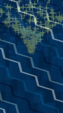 Benzersiz hareket dokusu tasarım sanatı ile profesyonel video düzenleme için modern soyut grafikler