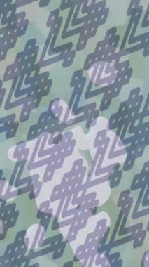 Soyut hareket desenli fütüristik video üretimi için dinamik dijital arkaplan