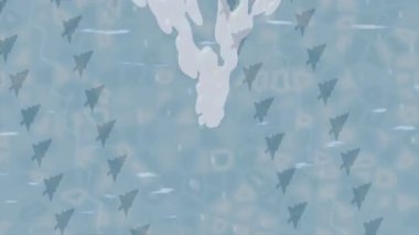 Yaratıcı video düzenleme film tasarımı için benzersiz hareket grafikleri biçimi giriş hareketi video pro