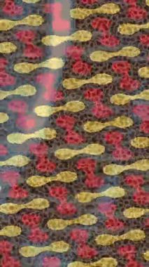 Soyut hareket desenli fütüristik video üretimi için dinamik dijital arkaplan