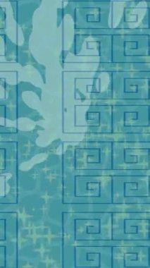 Benzersiz video giriş tasarımı projeleri için detaylı yüzey kalıbı film animasyon stili grafik girişi