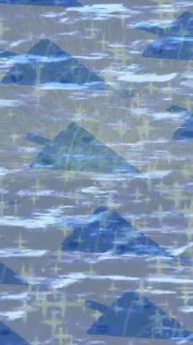 Benzersiz video giriş tasarımı projeleri için detaylı yüzey kalıbı film animasyon stili grafik girişi