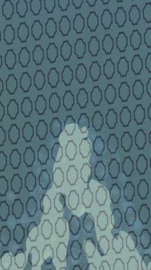 Benzersiz dijital animasyon tarzı grafikleri olan yaratıcı ortam tasarımı için yenilikçi hareket dokusu