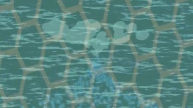 Estetik doku arkaplan tasarımı renkli hareket grafikleri ile moda film giriş profosyoneli