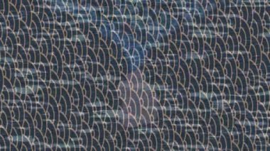 Benzersiz dijital animasyon tarzı grafikleri olan yaratıcı ortam tasarımı için yenilikçi hareket dokusu