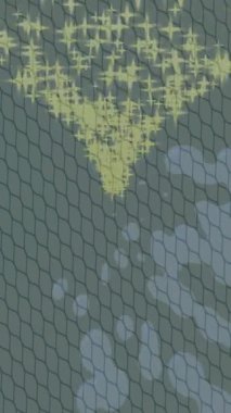 Benzersiz dijital animasyon tarzı grafikleri olan yaratıcı ortam tasarımı için yenilikçi hareket dokusu