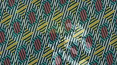 Benzersiz dijital animasyon tarzı grafikleri olan yaratıcı ortam tasarımı için yenilikçi hareket dokusu