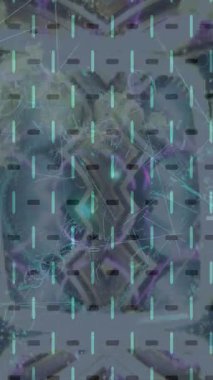 Benzersiz hareket grafikleri tasarım sanatına sahip yaratıcı film üretimi için özet bir arkaplan