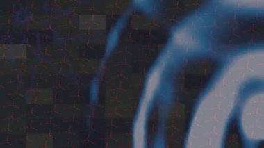 Estetik doku arkaplan tasarımı renkli hareket grafikleri ile moda film giriş profosyoneli