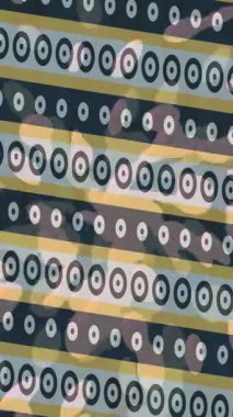 Benzersiz video giriş tasarımı projeleri için detaylı yüzey kalıbı film animasyon stili grafik girişi