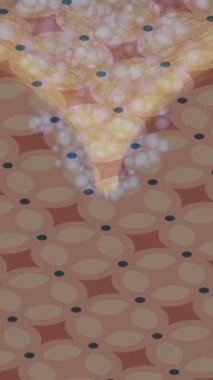 Organik desenli yüzey giriş stili video film sanatı ile soyut arkaplan tasarımı