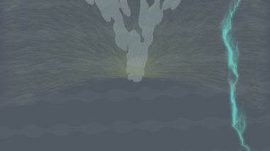 Benzersiz dijital animasyon tarzı grafikleri olan yaratıcı ortam tasarımı için yenilikçi hareket dokusu