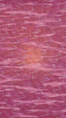 Benzersiz dijital animasyon tarzı grafikleri olan yaratıcı ortam tasarımı için yenilikçi hareket dokusu