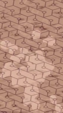 Soyut hareket desenli fütüristik video üretimi için dinamik dijital arkaplan