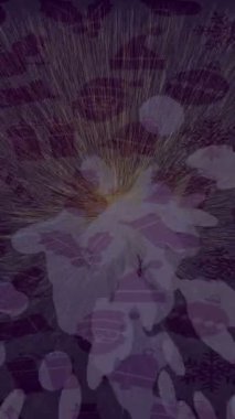 Lüks hareket projeleri için soyut tasarım stili animasyonu olan üst düzey dijital doku