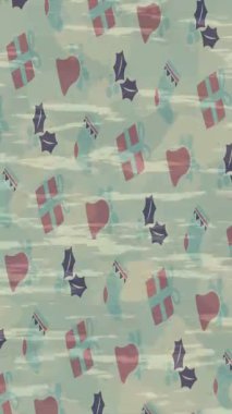 Soyut hareket desenli fütüristik video üretimi için dinamik dijital arkaplan