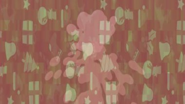 Benzersiz dijital animasyon tarzı grafikleri olan yaratıcı ortam tasarımı için yenilikçi hareket dokusu