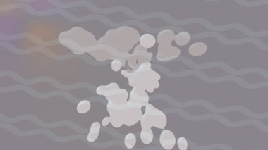 Soyut hareket desenli fütüristik video üretimi için dinamik dijital arkaplan