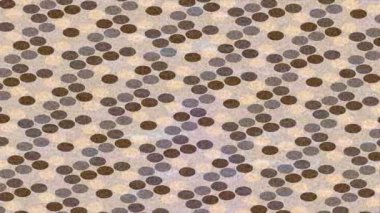 Benzersiz dijital animasyon tarzı grafikleri olan yaratıcı ortam tasarımı için yenilikçi hareket dokusu