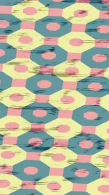 Benzersiz dijital animasyon tarzı grafikleri olan yaratıcı ortam tasarımı için yenilikçi hareket dokusu