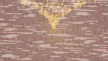 Dijital doku yüzey tasarım biçimi ile modern video animasyonu için gelişmiş hareket grafikleri