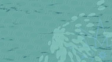 Soyut hareket desenli fütüristik video üretimi için dinamik dijital arkaplan