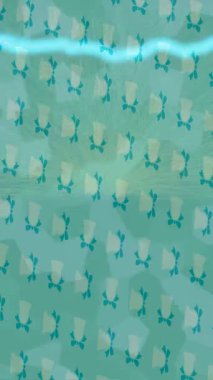 Benzersiz dijital animasyon tarzı grafikleri olan yaratıcı ortam tasarımı için yenilikçi hareket dokusu