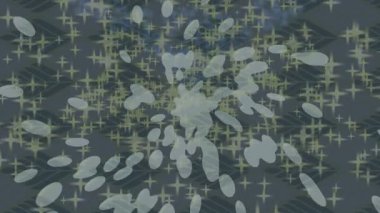 Soyut hareket desenli fütüristik video üretimi için dinamik dijital arkaplan