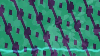 Benzersiz dijital animasyon tarzı grafikleri olan yaratıcı ortam tasarımı için yenilikçi hareket dokusu