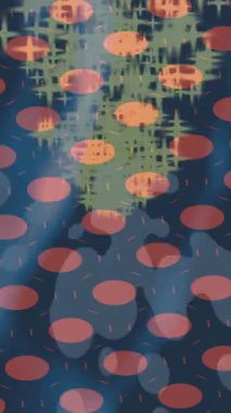 Dijital doku yüzey tasarım biçimi ile modern video animasyonu için gelişmiş hareket grafikleri