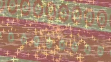 Benzersiz video giriş tasarımı projeleri için detaylı yüzey kalıbı film animasyon stili grafik girişi