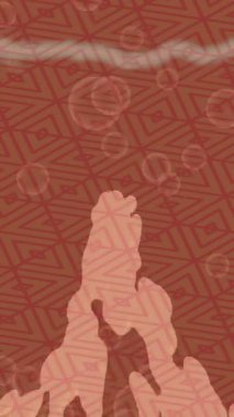 Modern medya üretimi için fütüristik dijital soyut doku sinematik tarz hareketli grafik ögesi